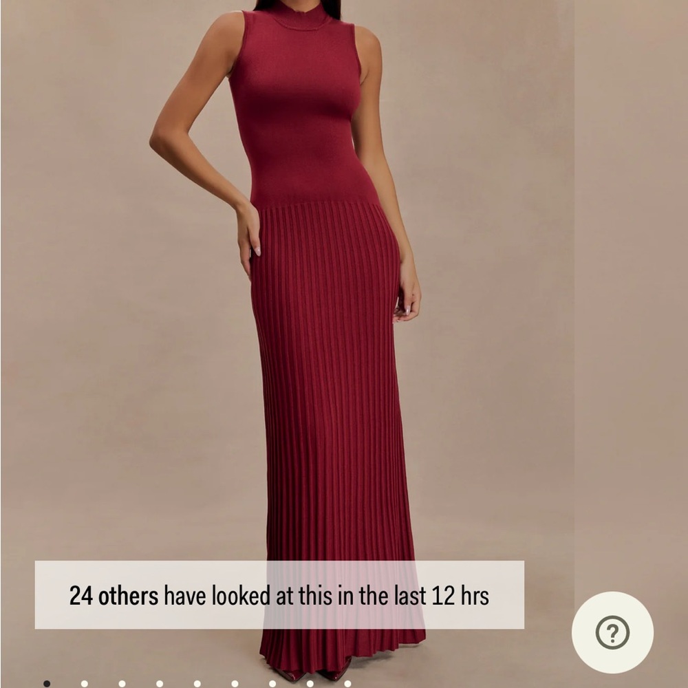 Meshki Burgundy Maxi Dress